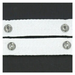 Sullivans Lingerie Snap Fastener Tape, White- 20 Mm