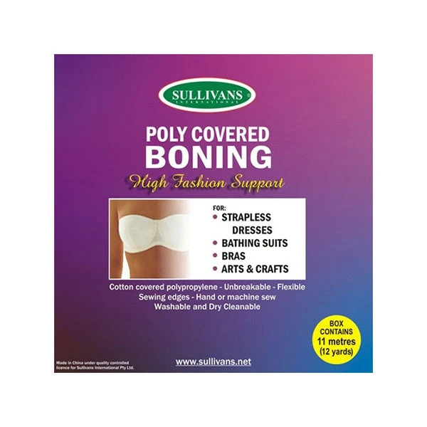 Sullivans Covered Boning, Black- 20 Mm 1 Sullivans Covered Boning, Black- 20 Mm