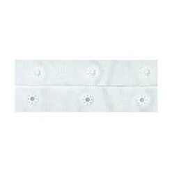 Sullivans Snap Fastener Tape, White- 28 Mm Spacing