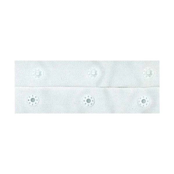 Sullivans Snap Fastener Tape, White- 28 Mm Spacing 1 Sullivans Snap Fastener Tape, White- 28 Mm Spacing