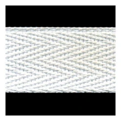 Sullivans Webbing Cotton, White- 25mm