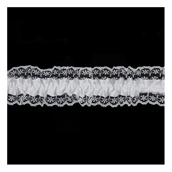 Sullivans Lace Stretch Garter, White- 45 Mm 1 Sullivans Lace Stretch Garter, White- 45 Mm