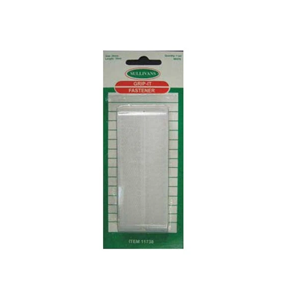 Sullivans Grip It Fastener, White- 20mm X 35cm 1 Sullivans Grip It Fastener, White- 20mm X 35cm