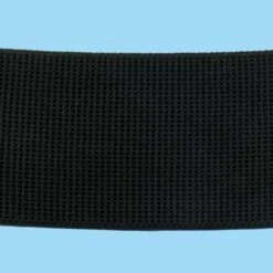 Sullivans Ribbed Non Roll Elastic, Black - 50mm