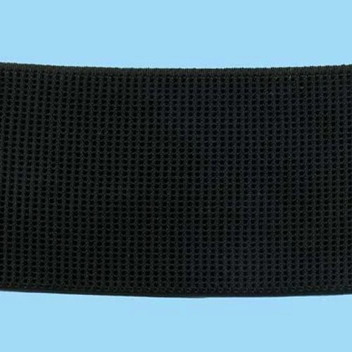 Sullivans Ribbed Non Roll Elastic, Black - 50mm 1 Sullivans Ribbed Non Roll Elastic, Black - 50mm