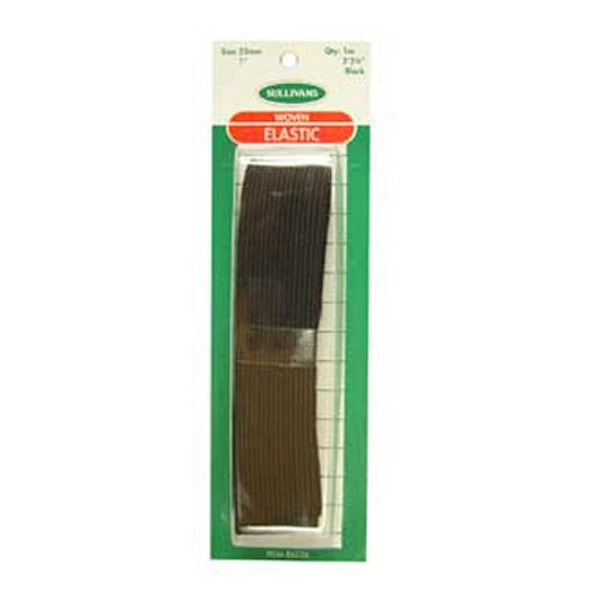 Sullivans Elastic, Black- 25mm 1 Sullivans Elastic, Black- 25mm