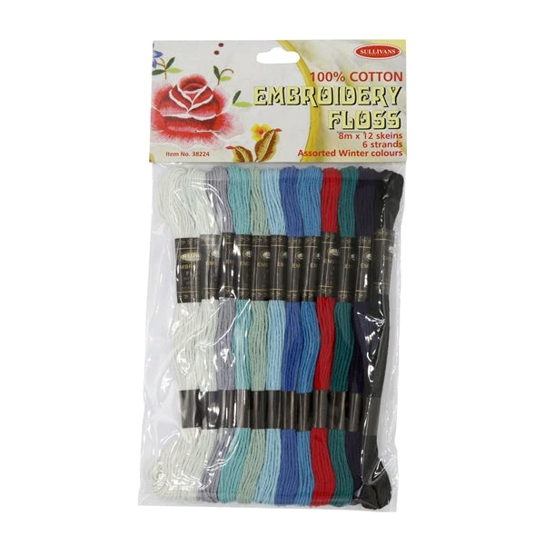 Sullivans Embroidery Floss, Winter- 8m 1 Sullivans Embroidery Floss, Winter- 8m