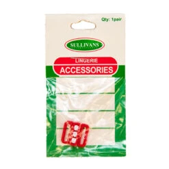 Sullivans Bra Hook Front, Red Diamonte- 11 Mm