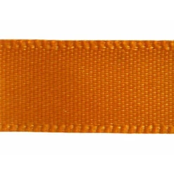 Double Sided Satin Ribbon, Bright Orange- 15mm X 4m