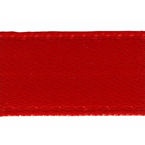 Double Sided Satin Ribbon, Red- 15mm X 4m 1 Double Sided Satin Ribbon, Red- 15mm X 4m