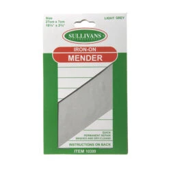 Sullivans Iron On Mender, Light Grey
