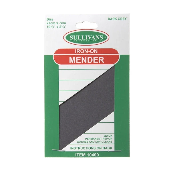 Sullivans Iron On Mender, Dark Grey 1 Sullivans Iron On Mender, Dark Grey