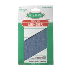 Sullivans Iron On Mender, Light Denim