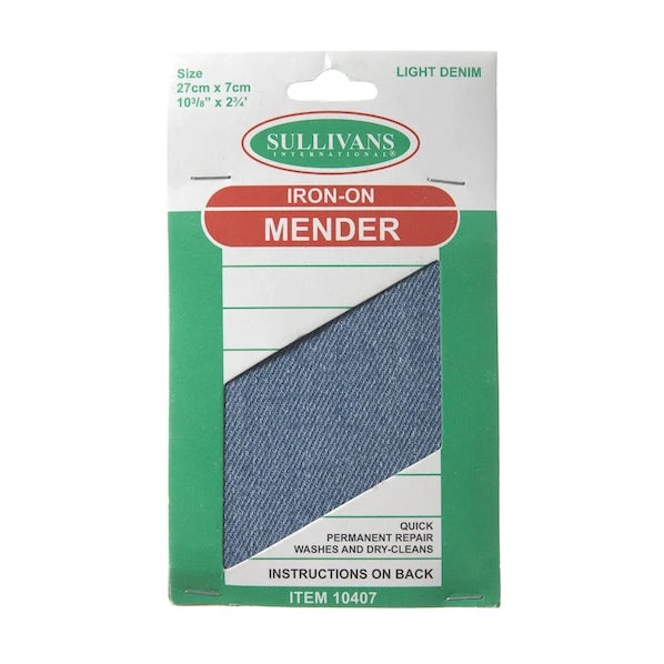 Sullivans Iron On Mender, Light Denim 1 Sullivans Iron On Mender, Light Denim