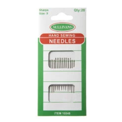 Hand Sewing Needles, Sharps Size 9- 20pk