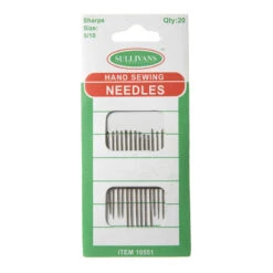 Hand Sewing Needles, Sharps Size 5/10- 20pk