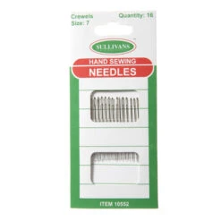 Hand Sewing Needles, Crewel Size 7- 16pk