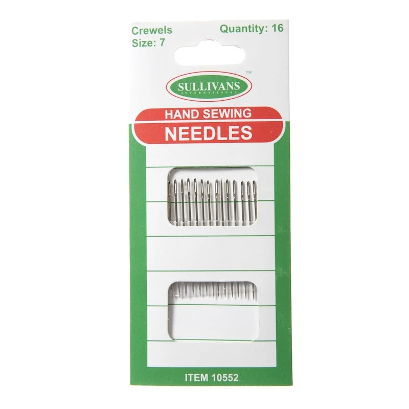 Hand Sewing Needles, Crewel Size 7- 16pk 1 Hand Sewing Needles, Crewel Size 7- 16pk