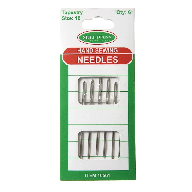 Hand Sewing Needles, Tapestry Size 18- 6pk 1 Hand Sewing Needles, Tapestry Size 18- 6pk