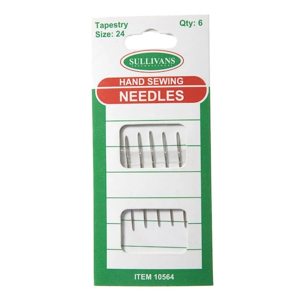 Hand Sewing Needles, Tapestry Size 24- 6pk 1 Hand Sewing Needles, Tapestry Size 24- 6pk