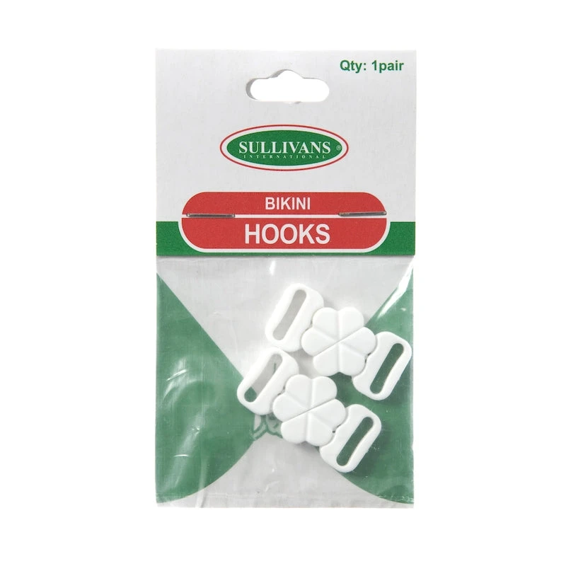 Sullivans Hooks, Bikini Size 10mm- White 1 Sullivans Hooks, Bikini Size 10mm- White