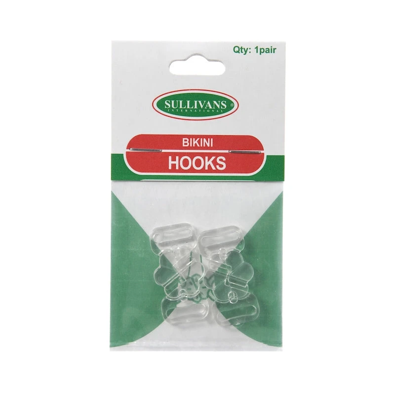 Sullivans Hooks, Bikini Size 10mm- Clear 1 Sullivans Hooks, Bikini Size 10mm- Clear