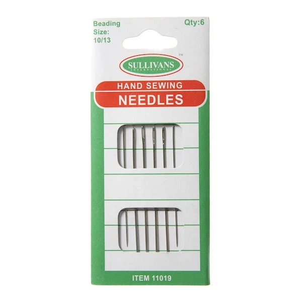 Hand Sewing Needles, Beading Size 10/13- 6pk 1 Hand Sewing Needles, Beading Size 10/13- 6pk