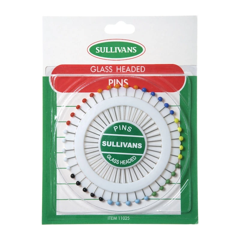 Sullivans Glass Headed Pins, Assorted- 40pk 1 Sullivans Glass Headed Pins, Assorted- 40pk