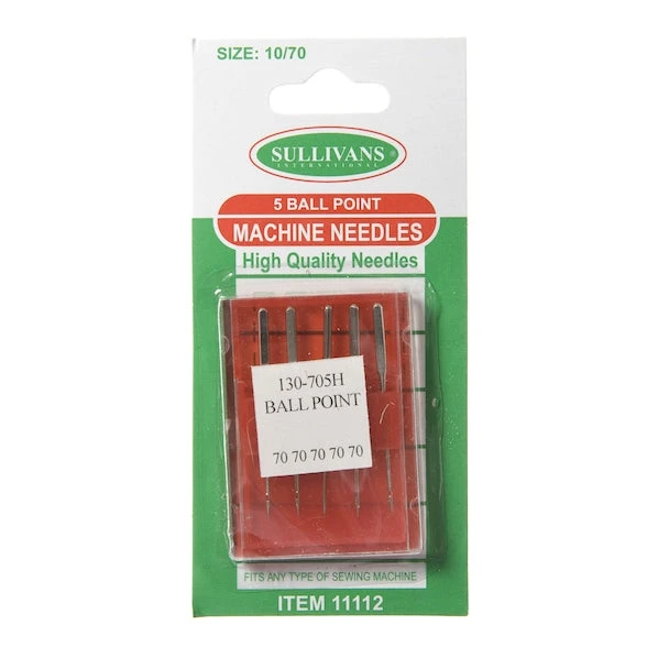 Sullivans Machine Needles, Ball Point- 10/70 1 Sullivans Machine Needles, Ball Point- 10/70