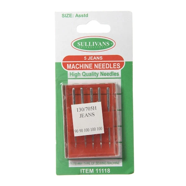 Sullivans Machine Needles, Jeans- Assorted 1 Sullivans Machine Needles, Jeans- Assorted