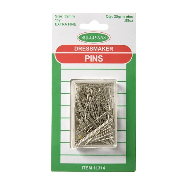 Extra Fine Dressmaker Pins- 25g 1 Extra Fine Dressmaker Pins- 25g