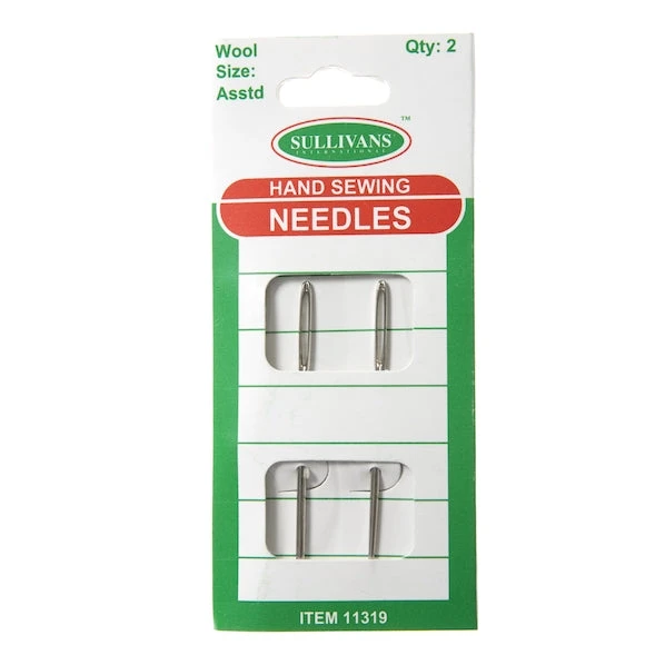Hand Sewing Needles Assorted Wool, 50mm- 2pk 1 Hand Sewing Needles Assorted Wool, 50mm- 2pk