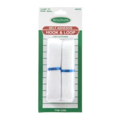 Sullivans Sew-On Hook & Loop, White- 20mm X 1m