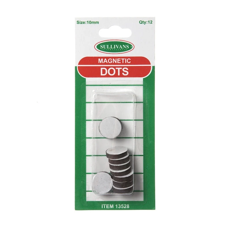 Sullivans Magnetic Dots, 10mm- 12pk 1 Sullivans Magnetic Dots, 10mm- 12pk