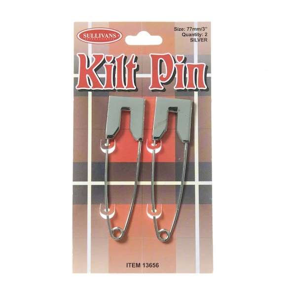 Sullivans Fancy Kilt Pins, Silver 77mm- 2pk 1 Sullivans Fancy Kilt Pins, Silver 77mm- 2pk