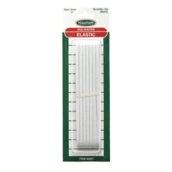 Sullivans Knitted Elastic, White- 3mm X 5m