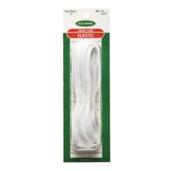 Sullivans Draw Cord Elastic, White- 20mm X 1m