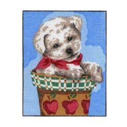 Sullivans Tapestry, Dog In Pot- 20x25cm