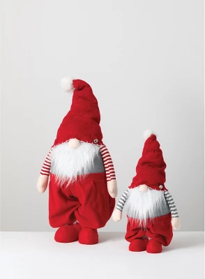 Sullivans Set Of 2 Oversized Standing Telescopic Gnome Figurines 44"H & 35"H Red 1 Sullivans Set Of 2 Oversized Standing Telescopic Gnome Figurines 44"H & 35"H Red