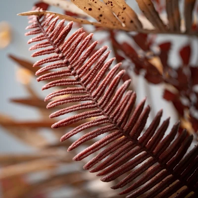 27"H Sullivans Fall Fern Wreath For Front Door, Brown 1 27"H Sullivans Fall Fern Wreath For Front Door, Brown