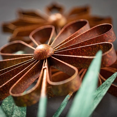 24.25"H Sullivans Color-Bursting Flower Stakes Set Of 3, Multicolored 1 24.25"H Sullivans Color-Bursting Flower Stakes Set Of 3, Multicolored