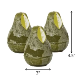Moss Timber Pear Candles - Set Of 3 -Sullivans Sales GUEST 0a1ba2d7 c1ff 47c0 b313 95794e4e3813