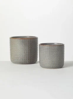 Sullivans Set Of 2 Small Ceramic Planters 6"H & 5"H 13 Sullivans Set Of 2 Small Ceramic Planters 6"H & 5"H -Sullivans Sales GUEST 0af1e689 af08 4be5 a555 be46d0ff6837