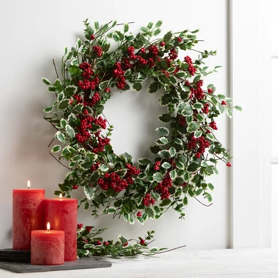 Cranberry Timber Pillar Candles Kit - Set Of 3 1 Cranberry Timber Pillar Candles Kit - Set Of 3