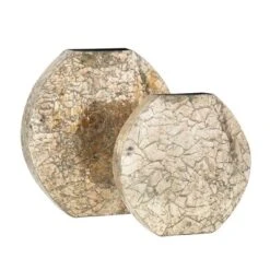 Sullivans Set Of 2 Mosaic Vase 15"H & 12"H Gold -Sullivans Sales GUEST 3c0c784d 2020 46c2 a34c c85228a2b7d1