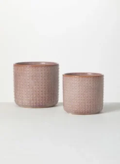 Sullivans Set Of 2 Small Ceramic Planters 6"H & 5"H 12 Sullivans Set Of 2 Small Ceramic Planters 6"H & 5"H -Sullivans Sales GUEST 3f73b6cb 5f91 4434 9c1e 1429c58e930b