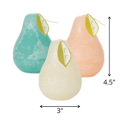 Sandy Beach Pear Candles Kit - Set Of 3 2 Sandy Beach Pear Candles Kit - Set Of 3 - Image 2