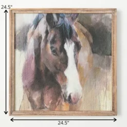 24.5"H Sullivans Wood Framed Horse Wall Decor, Multicolor 7 24.5"H Sullivans Wood Framed Horse Wall Decor, Multicolor -Sullivans Sales GUEST 4e0dd142 b837 42f4 bcf1 95e307d00fb6