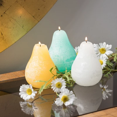 Boardwalk Pear Candles Kit - Set Of 3 1 Boardwalk Pear Candles Kit - Set Of 3