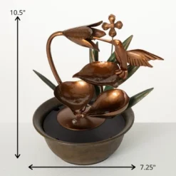 10.5"H Sullivans Copper Hummingbird Fountain, Multicolored 5 10.5"H Sullivans Copper Hummingbird Fountain, Multicolored -Sullivans Sales GUEST 5e3cf146 1fa2 47ab 860f 635bde03a217